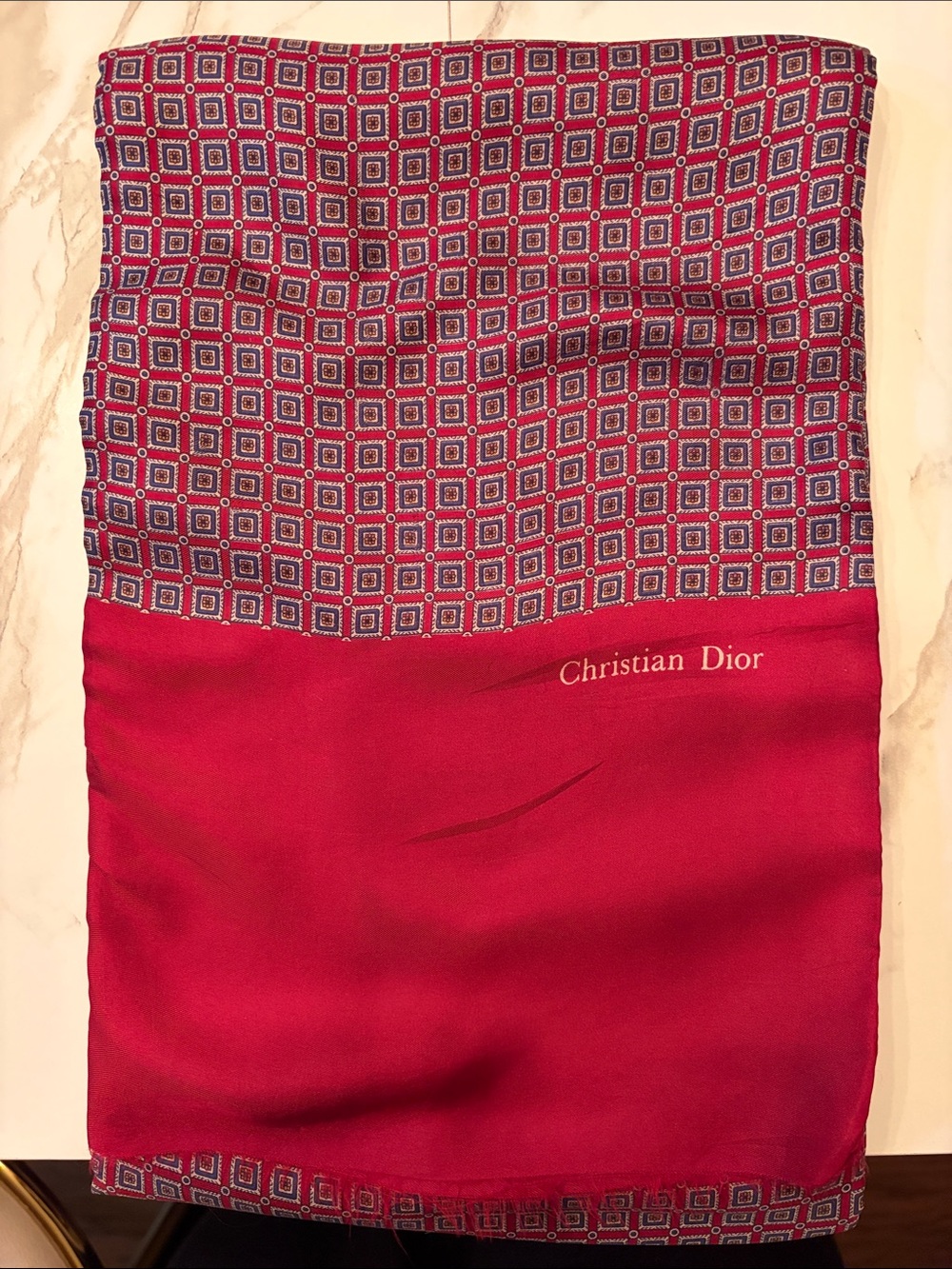 Christian Dior Silk and Wool Men’s Scarf!
